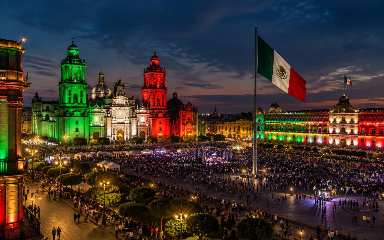 Mexican Independence Day travel illustration