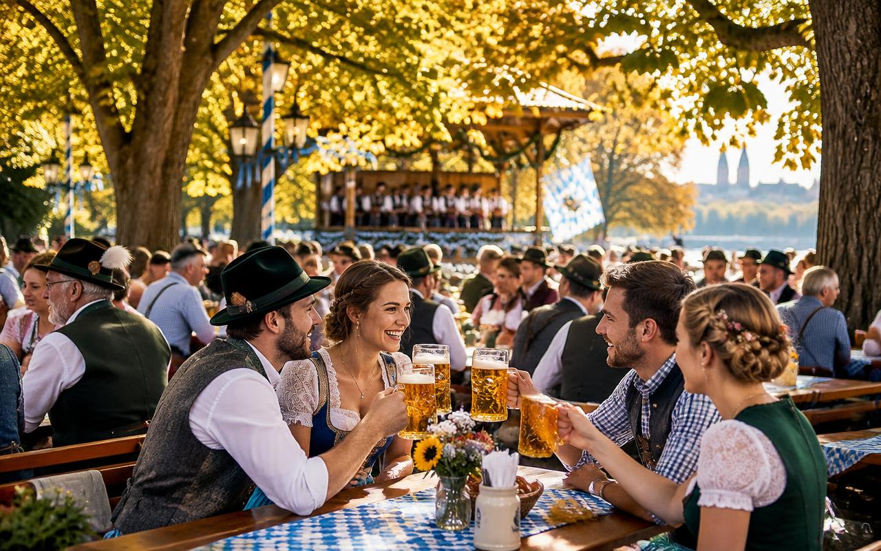 Oktoberfest travel illustration