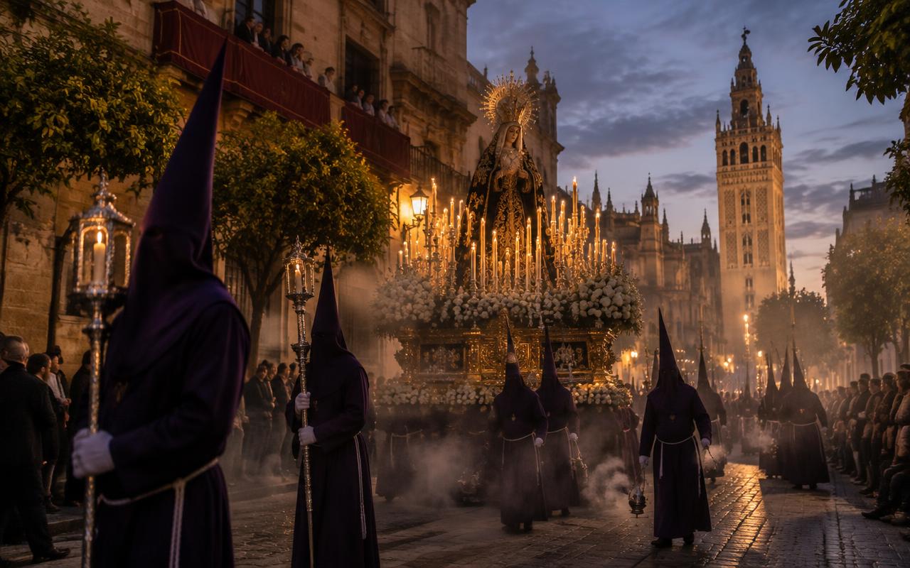 Semana Santa travel illustration