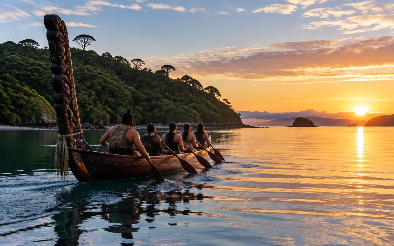 Waitangi Day travel illustration